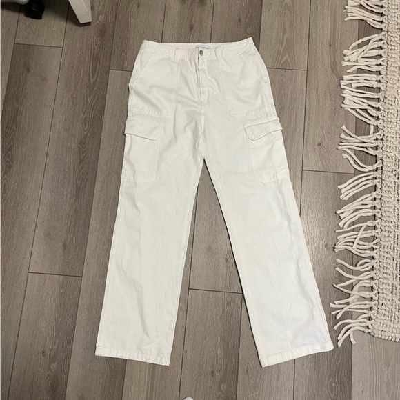 Zara Pants & Jumpsuits Nwt Zara Trf High Rise Straight Cargo Pants